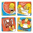 Simpsons Duff Beer Coaster 4-Pack